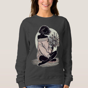 Camiseta Reflexão silenciosa de uma mulher