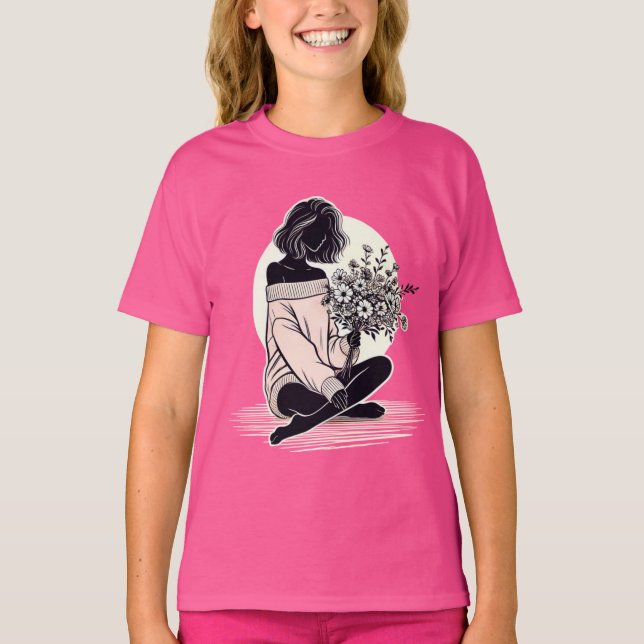 Camiseta Reflexão silenciosa de uma mulher (Frente)