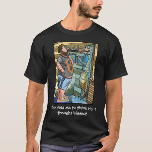 Camiseta Reflexão T-Rex: Pense Maior Que Grande