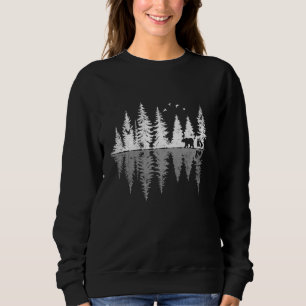 Camiseta Reflexo das árvores Vida Selvagem Natureza Animal
