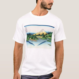Camiseta Reflexo no lago Misaka da província de Kai