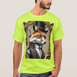 Camiseta 🦊 Reflexões do Tempo Fox Royalty Encontra Futur