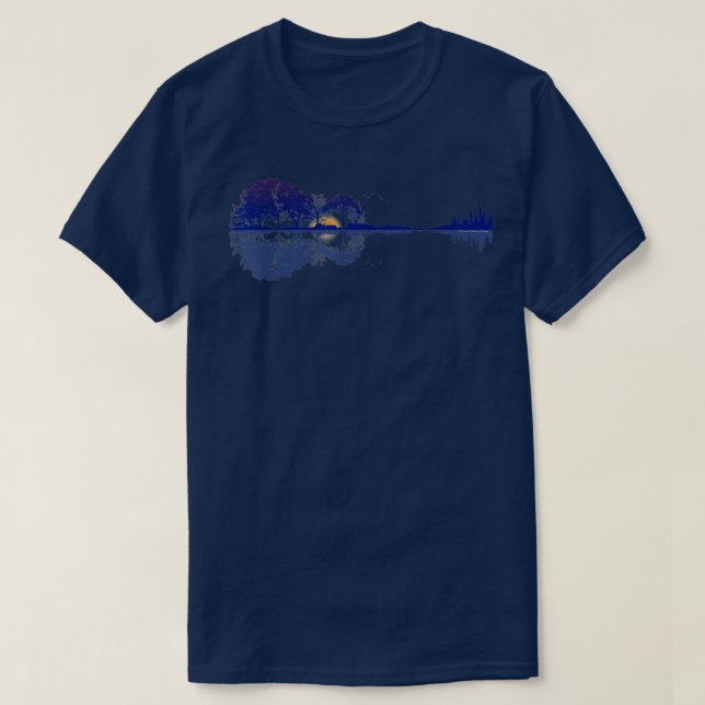 Camiseta Reflexões em lagoas Azuis (Frente do Design)