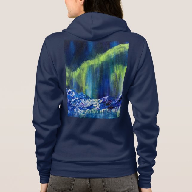 Camiseta Reflexões Glaciais do Alaska com Hoody (Verso)