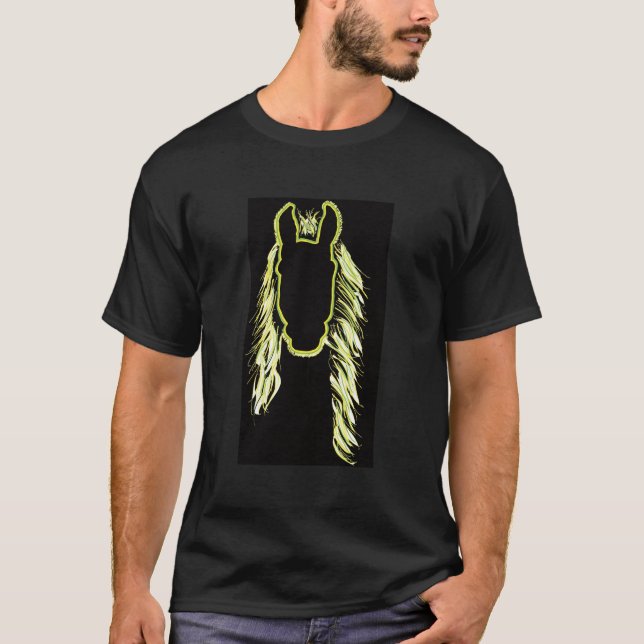 Camiseta Reflexões Sunny de um Cavalo (Frente)