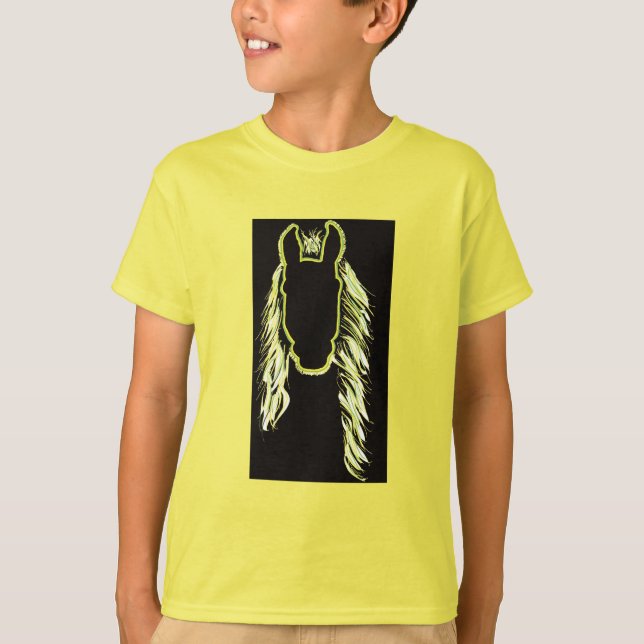 Camiseta Reflexões Sunny de um Cavalo (Frente)