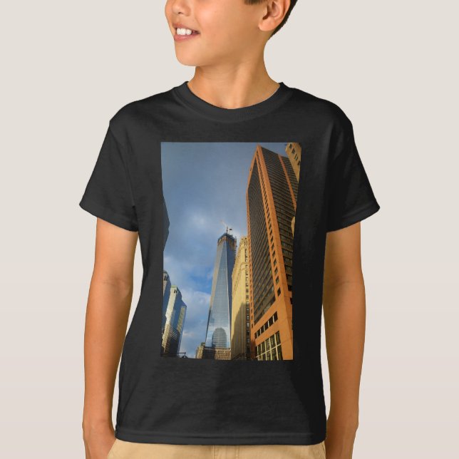 Camiseta Reflexos de Arranha-céus de Nova York (Frente)
