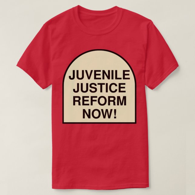 Camiseta Reforma da Justiça Juvenil Agora (Frente do Design)