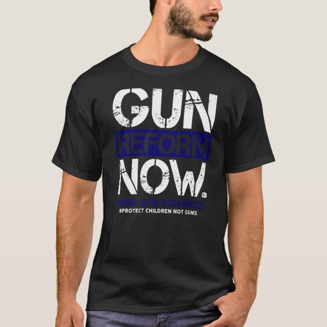 Camiseta Reforma das Armas Agora Chega De Acabar Com A Viol (Frente)