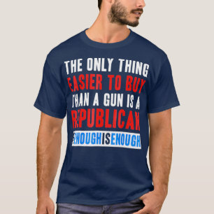 Camiseta Reforma das Armas Mais Fácil de Comprar um Republi
