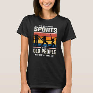 Camiseta Reforma de críquete velho jogador de críquete apos