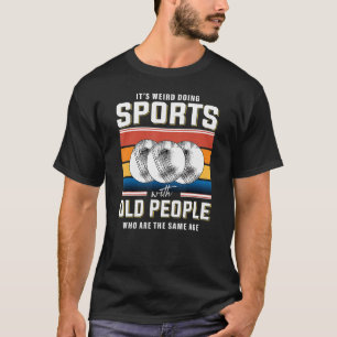 Camiseta Reforma de críquete velho jogador de críquete apos
