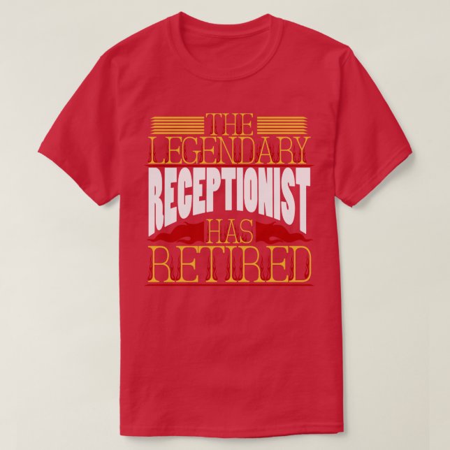 Camiseta Reforma de Pensões Recepcionista (Frente do Design)