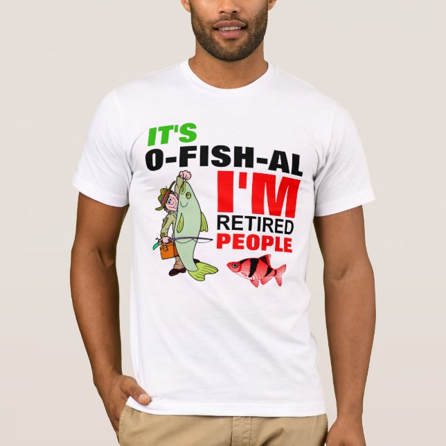 Camiseta reforma engraçada de um pescador (Frente)