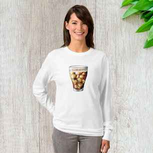 Camiseta Refrescando A Bebida De Soda Fria Com Gelo Com Bol