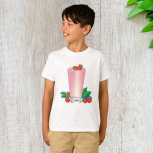 Camiseta Refrescando Berry Smoothie Bebida Rosa