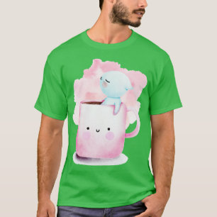 Camiseta Refrigeração de gato em café