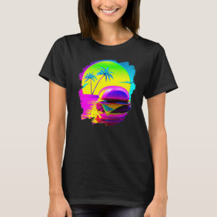 Camiseta Refrigeração legal de Burger em Beach Fast Comida 
