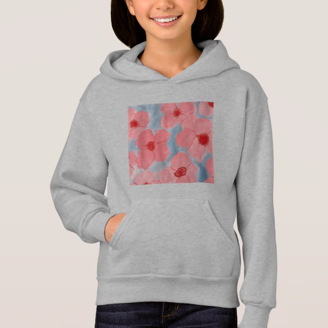 Camiseta Refrigerante de flores cor-de-rosa doce (Frente)
