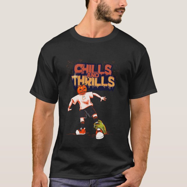 CAMISETA REFRIGERANTE HOLLOWEEN PUMPKIN CHILES E THRILLT DE (Frente)