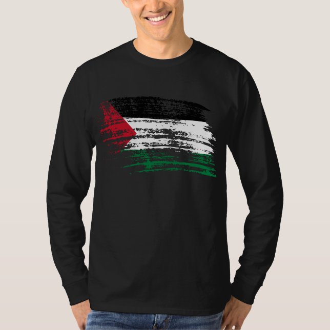 Camiseta Refrigere o design palestino da bandeira (Frente)