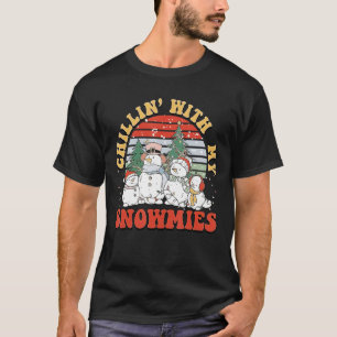 Camiseta Refrigerindo com meus bonecos de neve