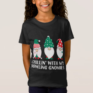 Camiseta Refrigerindo Com Minha Boliche Gnomos PJ Engraçado