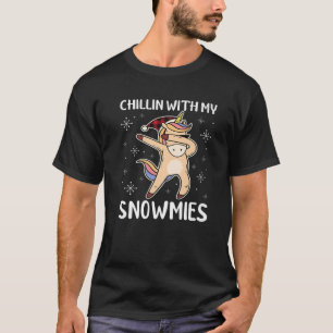 Camiseta Refrigerindo com minha Xadrez de pijama de neve