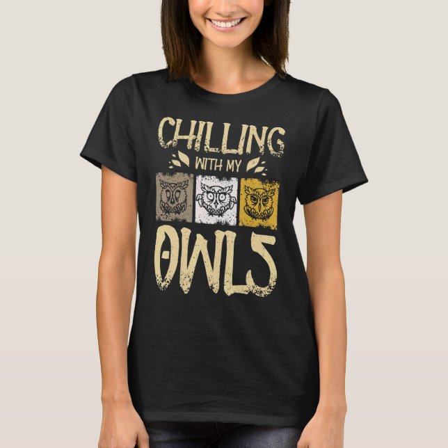 Camiseta Refrigerindo com minhas corujas (Frente)