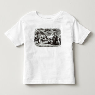 Camiseta Refugiados do sul que encamping nas madeiras