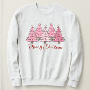 Camiseta Refúgio de Árvore de Natal rosa, Alegria de Férias