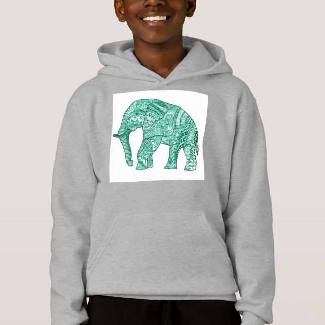 Camiseta Refúgio de pulante de elefante de crianças bonitas (Frente)