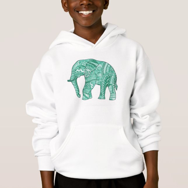 Camiseta Refúgio de pulante de elefante de crianças bonitas (Frente)