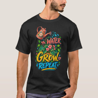 Camiseta Regador de Cuidado de Planta Colorido Água Cresce