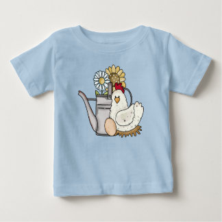 Camiseta Regador de Frango Country Sunflower Daisy Kid's