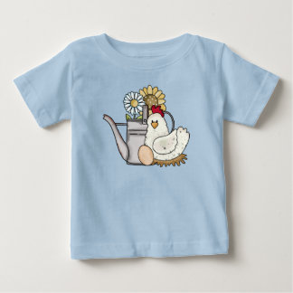 Camiseta Regador de Galinha Country Sunflower Daisy Kid's