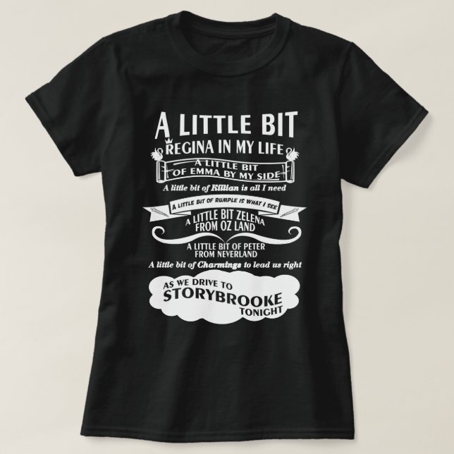 Camiseta Regal Creever Regina usina presentes para a música (Frente do Design)