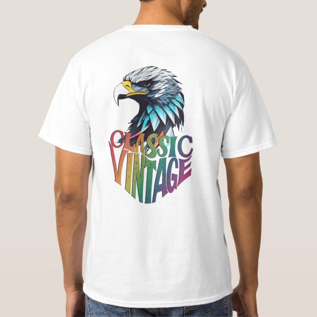 Camiseta Regal Crystal Eagle" design majestoso (Verso)
