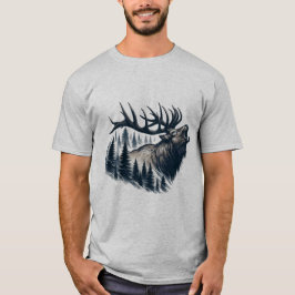 Camiseta Regal Elk, vida selvagem majestosa