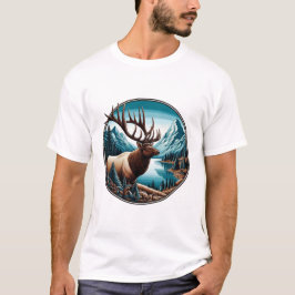 Camiseta Regal Elk, vida selvagem majestosa