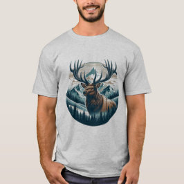 Camiseta Regal Elk, vida selvagem majestosa