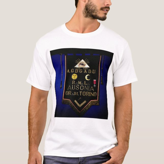 Camiseta Regalia maçónico, da ordem de Turin (Frente)