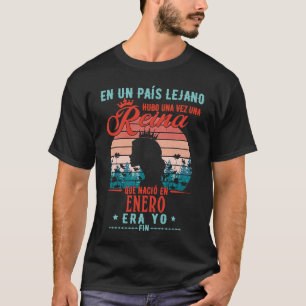 Camiseta Regalo Cumpleaños para Mujer Una Reina Nació en En