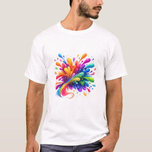 Camiseta Regalo de Arte Abstracto Color Splash C