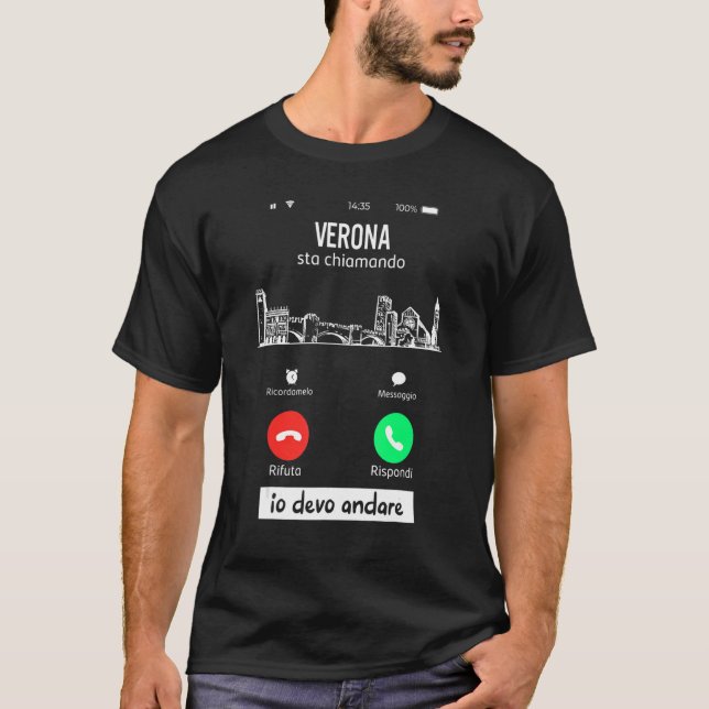 Camiseta Regalo Verona Sta Chiamando Io Devo André (Frente)