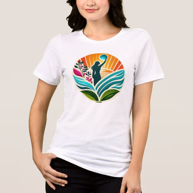 Camiseta Regar V-Neck Empoderando a Humanidade (Frente)