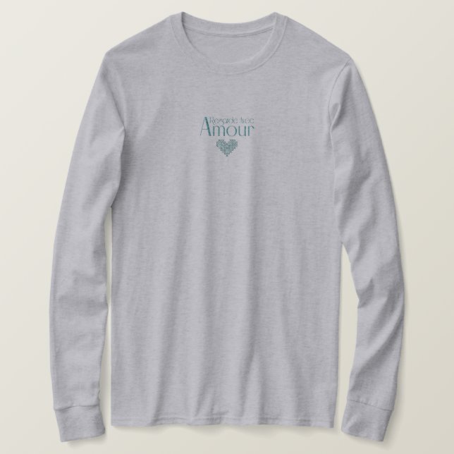 Camiseta Regarde Avec Amour (Frente do Design)