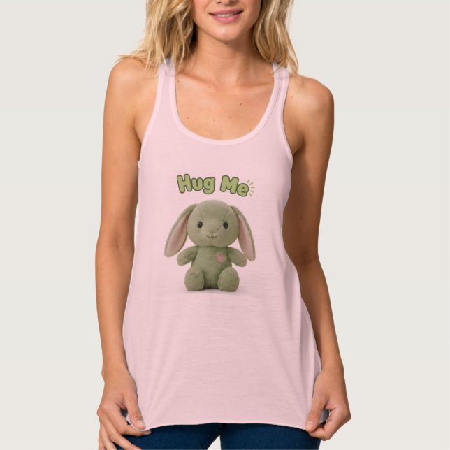 Camiseta Regata Abraça-me Coelho (Frente)