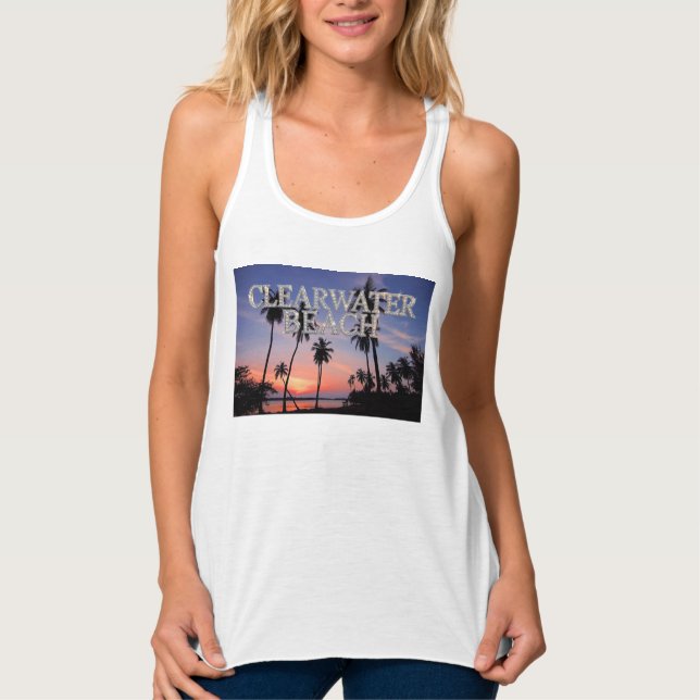 Camiseta Regata Clearwater Beach Florida (Frente)