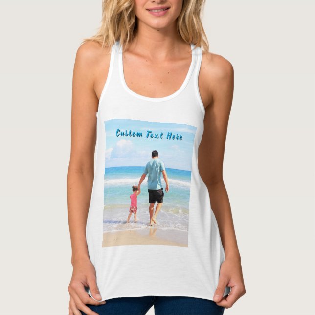 Camiseta Regata com Foto Personalizada com Suas Fo (Frente)